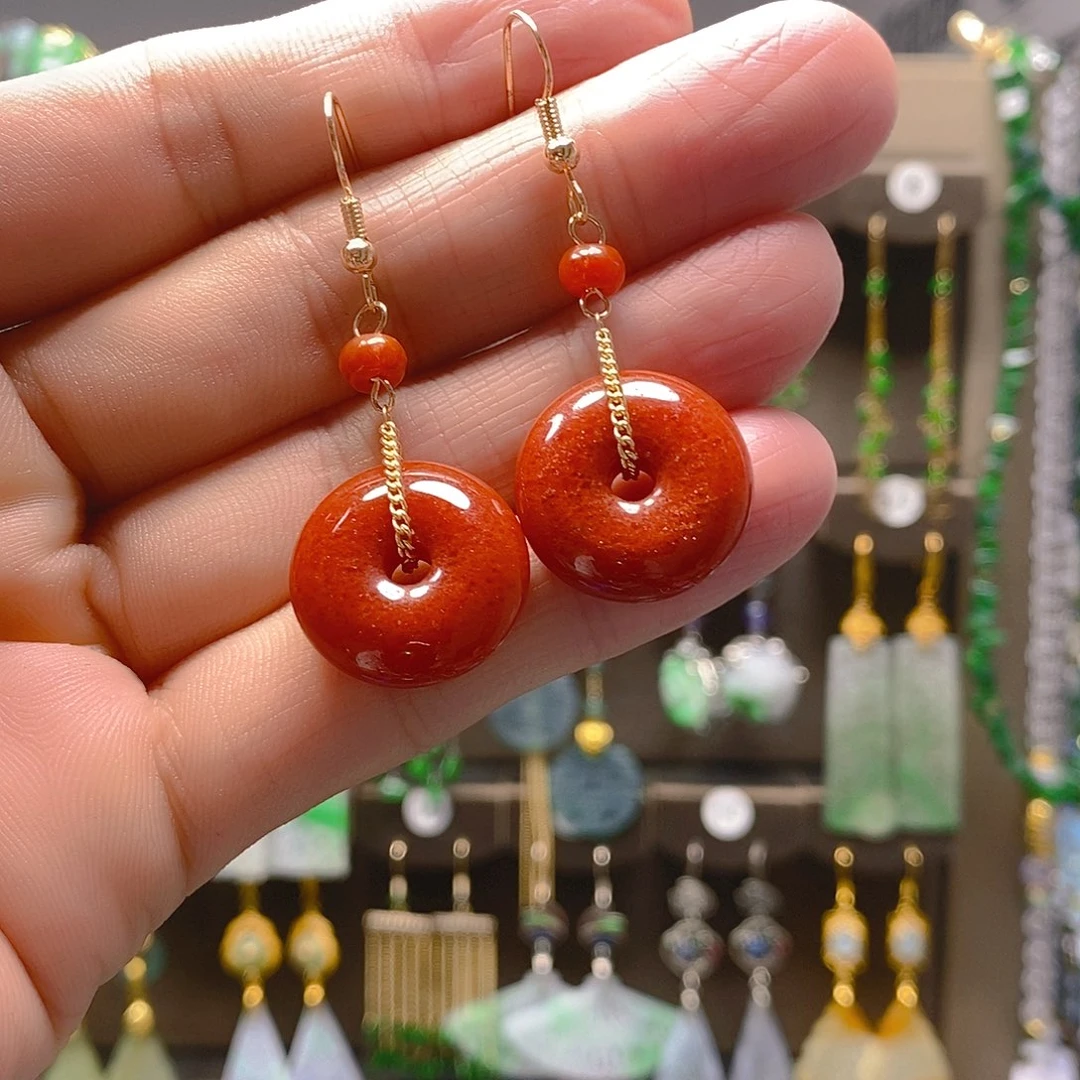 未镶嵌翡翠耳饰翡翠