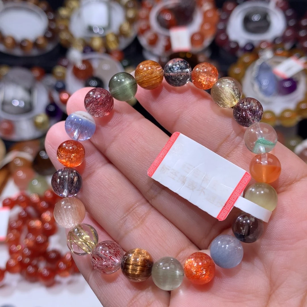 手链水晶未镶嵌水晶多宝8mm