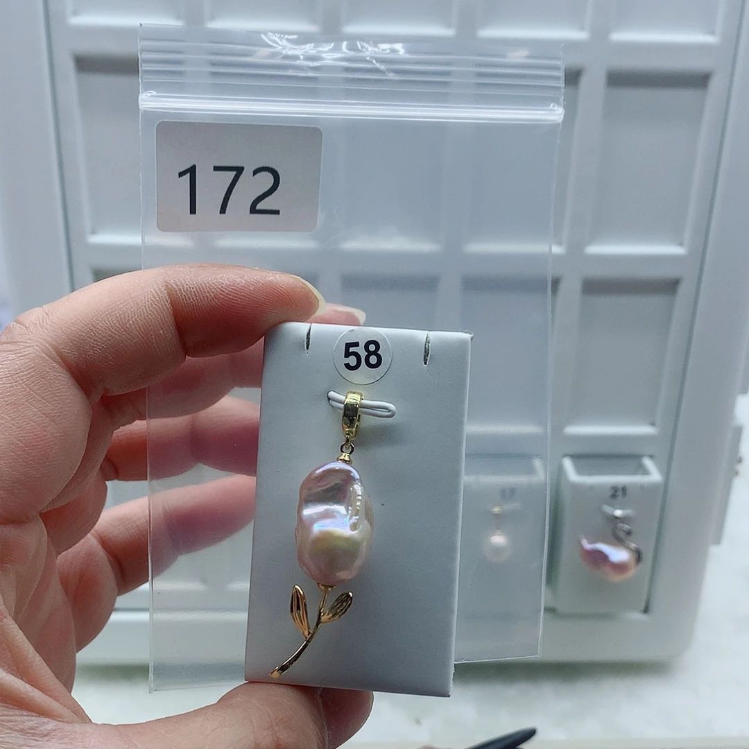 吊坠(不含链)合金淡水珍珠