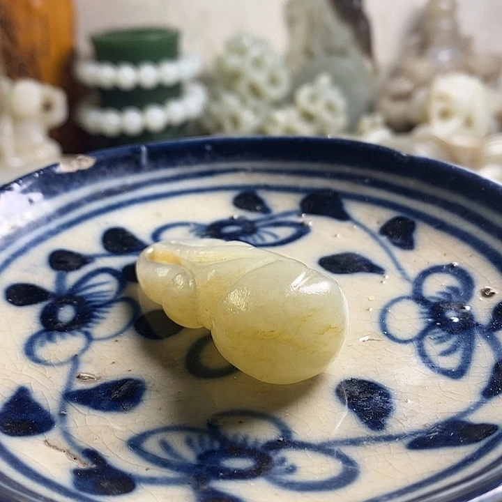 瓷片工艺品瓷盘内挂坠