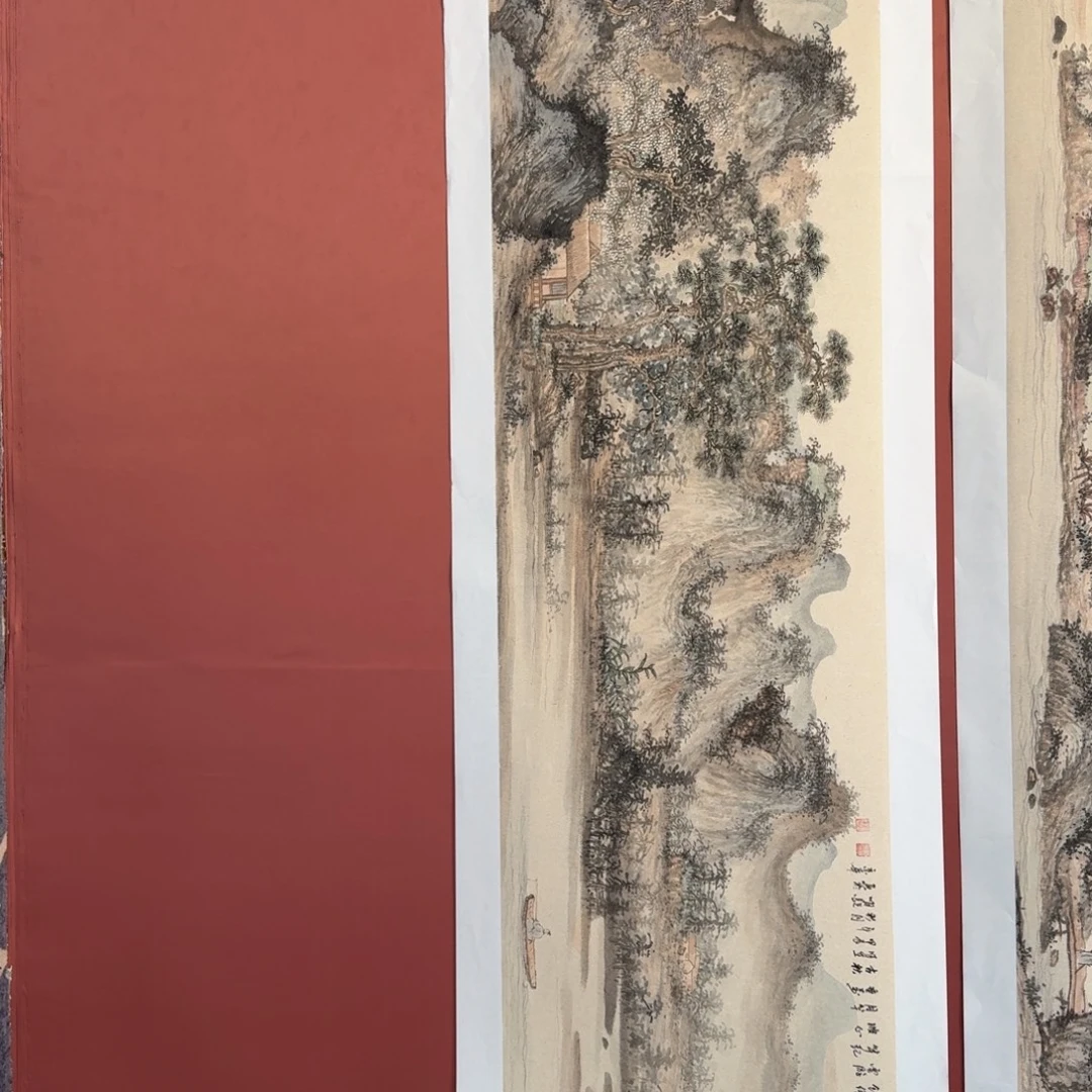 国画国画作品山水花鸟