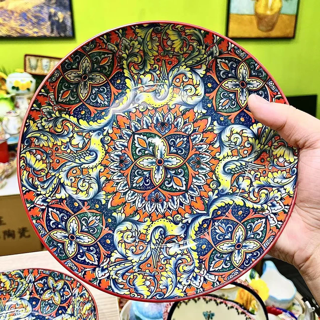 1949波西米亚风民族风8英寸菜盘