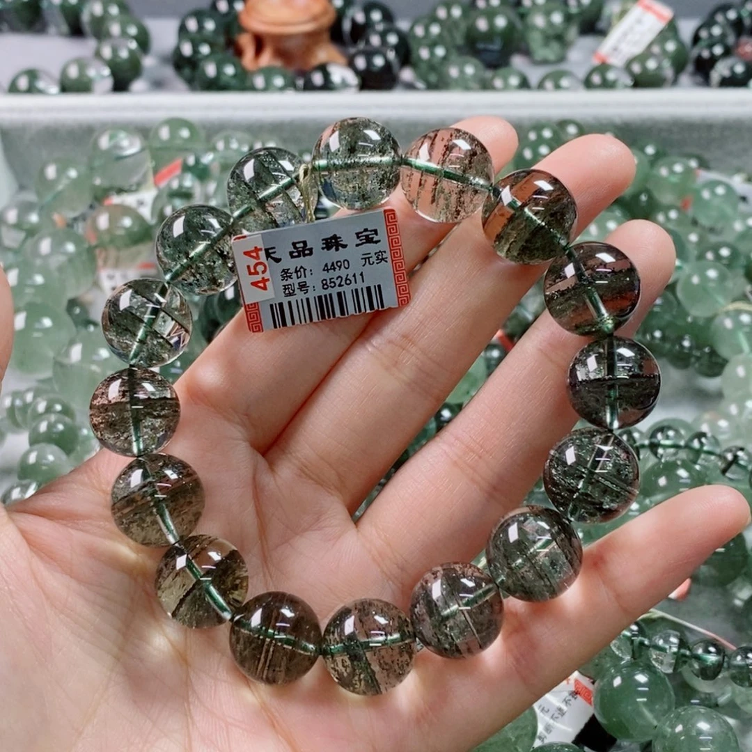 未镶嵌手链水晶绿幽灵852611