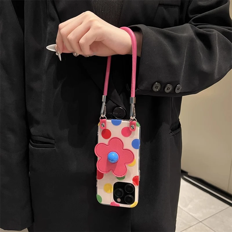 圆形波点imd适用于苹果16/15/14手机壳vivo高级华为oppo荣耀小米