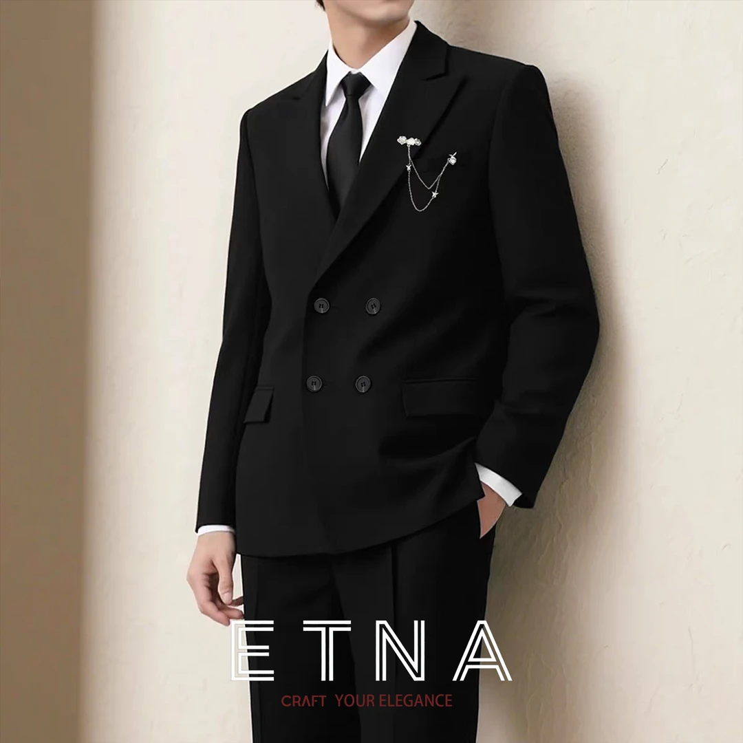 2026西服男高级感痞帅西装外套男韩版潮流宽松休闲百搭新郎西服