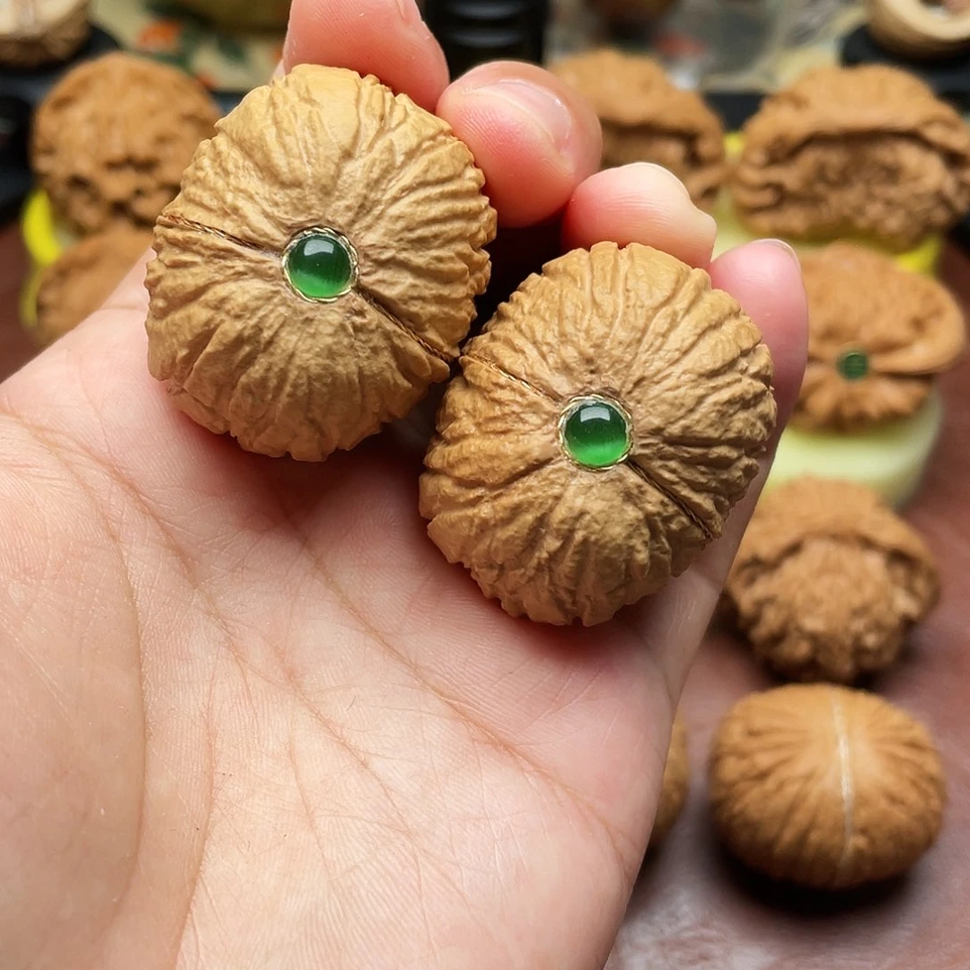 文玩核桃把件猴头38