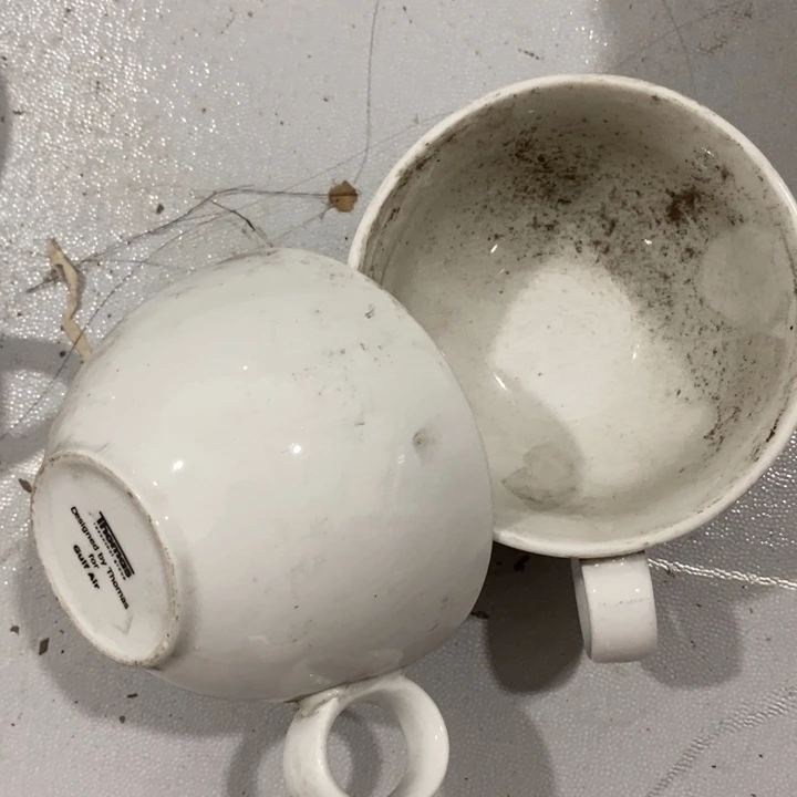 瓷片出口强化瓷茶杯咖啡杯一对