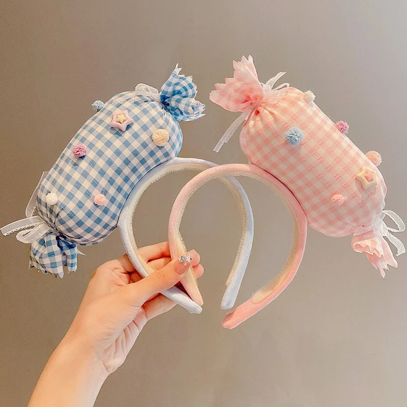 超大一颗糖果!可爱居家大号糖果发箍宅家自拍趣味头箍压发发卡新