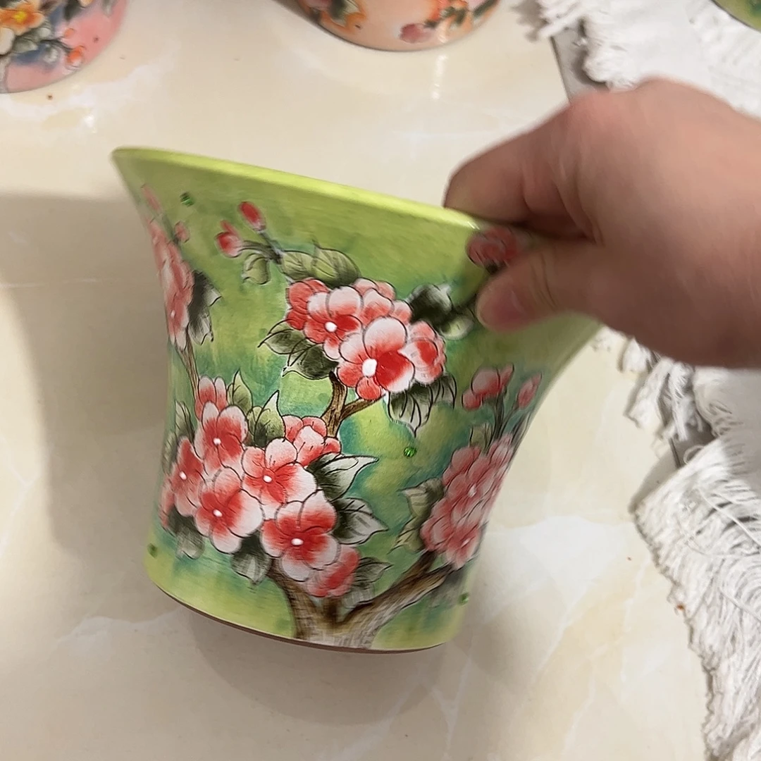 景德镇炫彩手绘口18.5高14.5