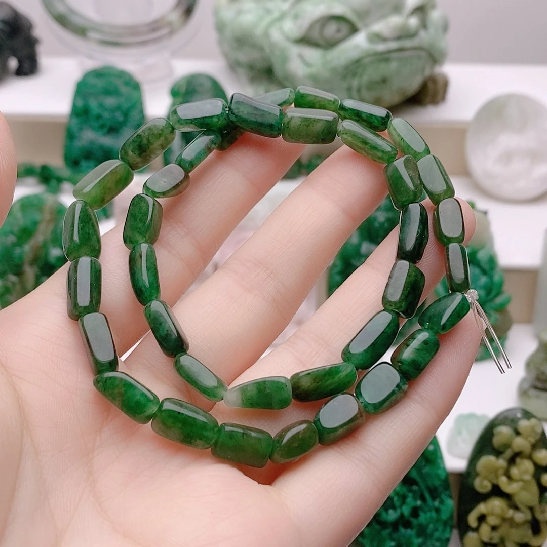 独山玉未镶嵌手串玩**累