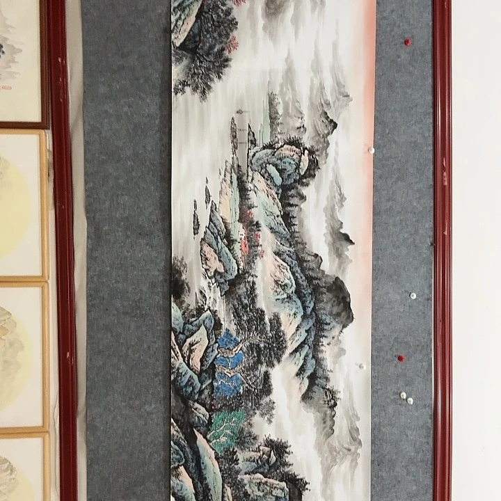 国画手绘国画云峰千里秀