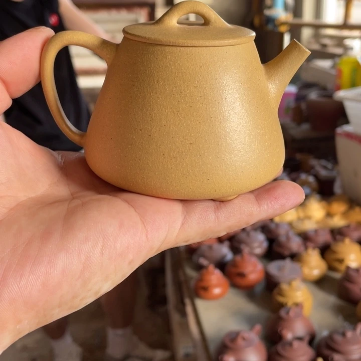 紫砂紫砂高石瓢。 本绿