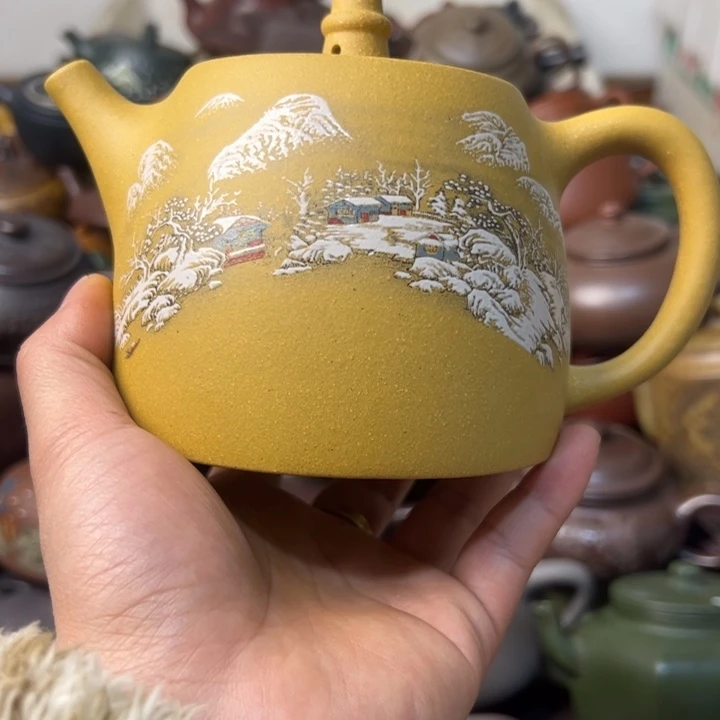 紫砂茶壶壶口磕碰