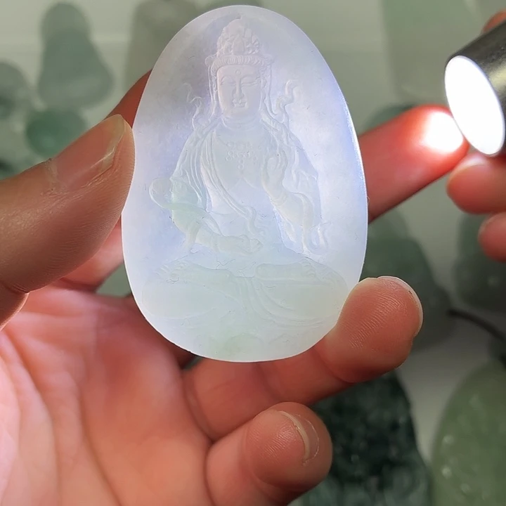 定制翡翠未镶嵌观音