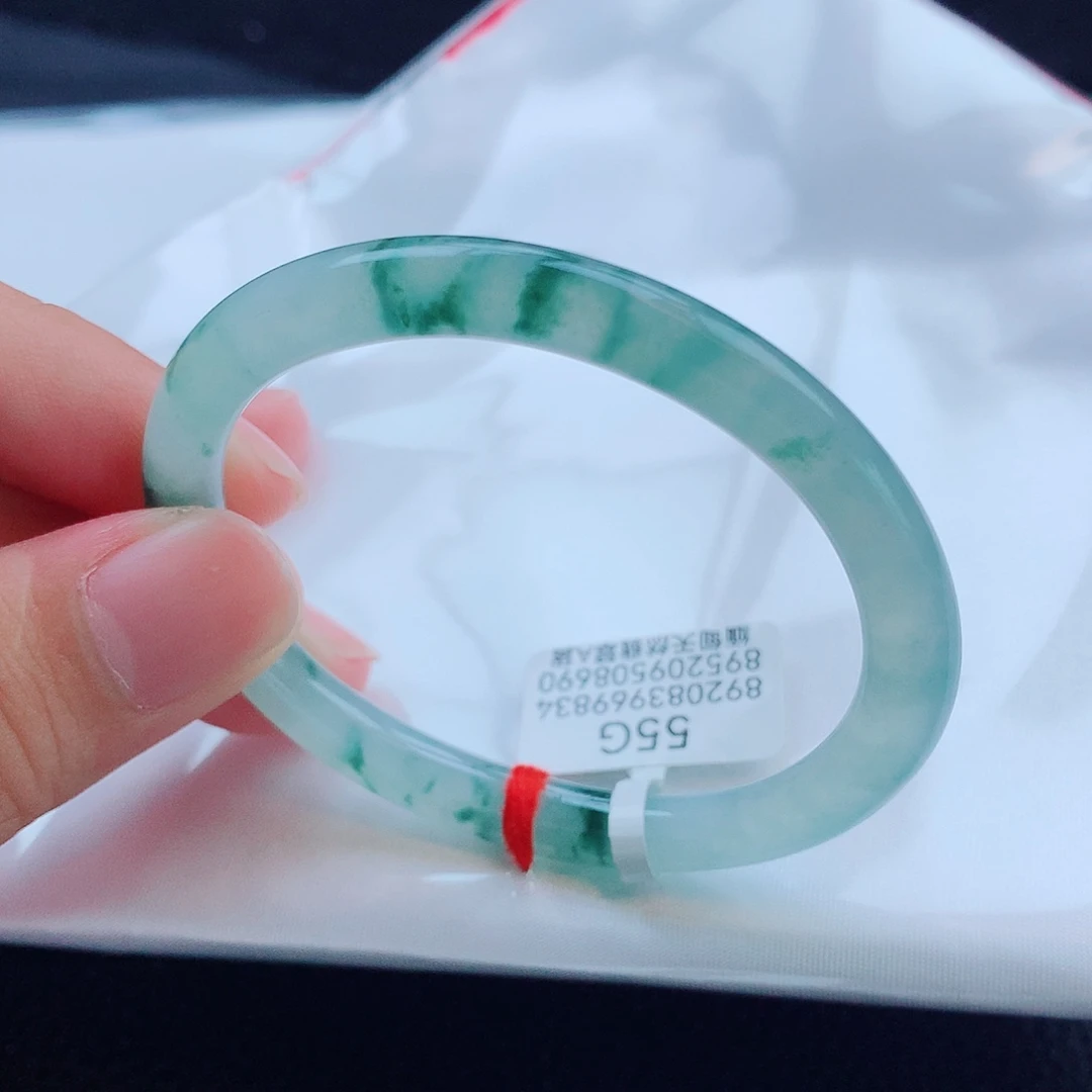 翡翠未镶嵌手镯天然缅甸翡翠A货手镯