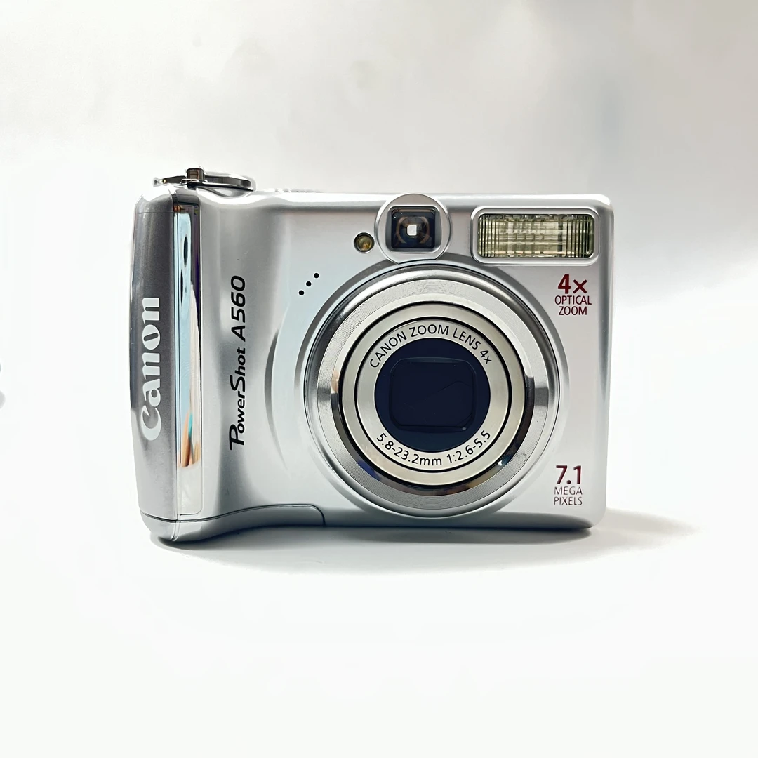 95新 Canon/佳能 a560月光银710万像素4倍变焦ccd数码相机
