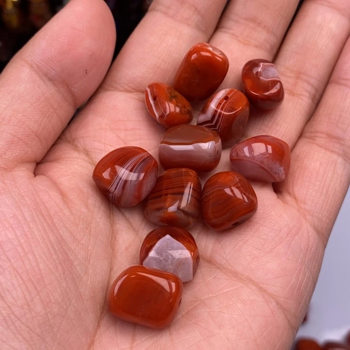 玛瑙/玉髓未镶嵌卡11南红随性3个