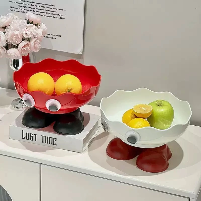 家用高脚水果盘高颜值可沥水果盆客厅茶几高颜值糖果零食坚果盘子