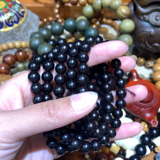 维腊木（绿檀）抄***钱黑檀0.-108颗