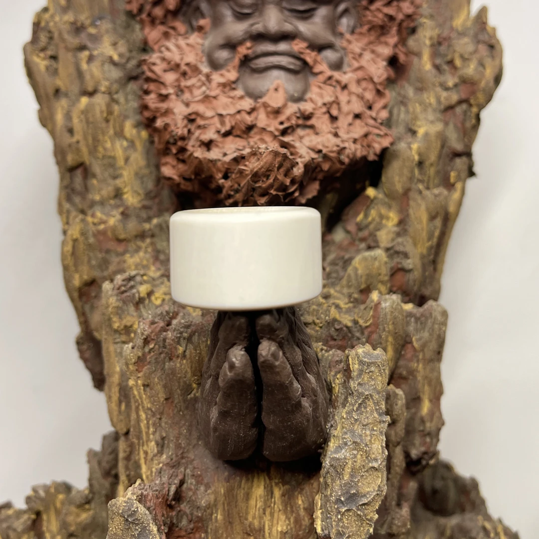 天然猛犸牙扳指油性十足天然纹路老扳指