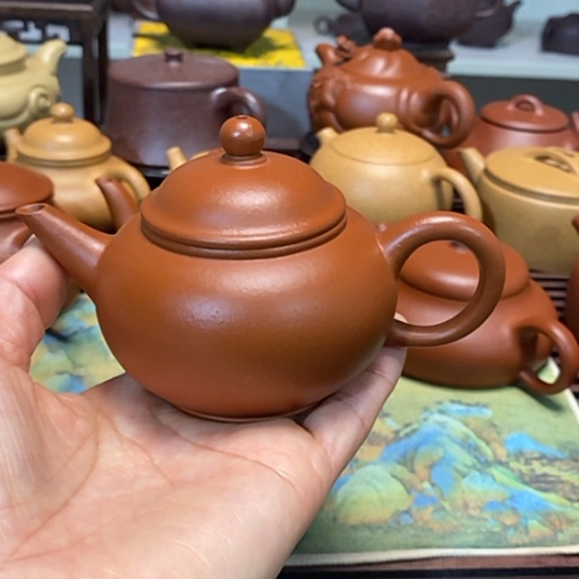 【闪购商品】紫砂茶壶朱泥半手工125毫升