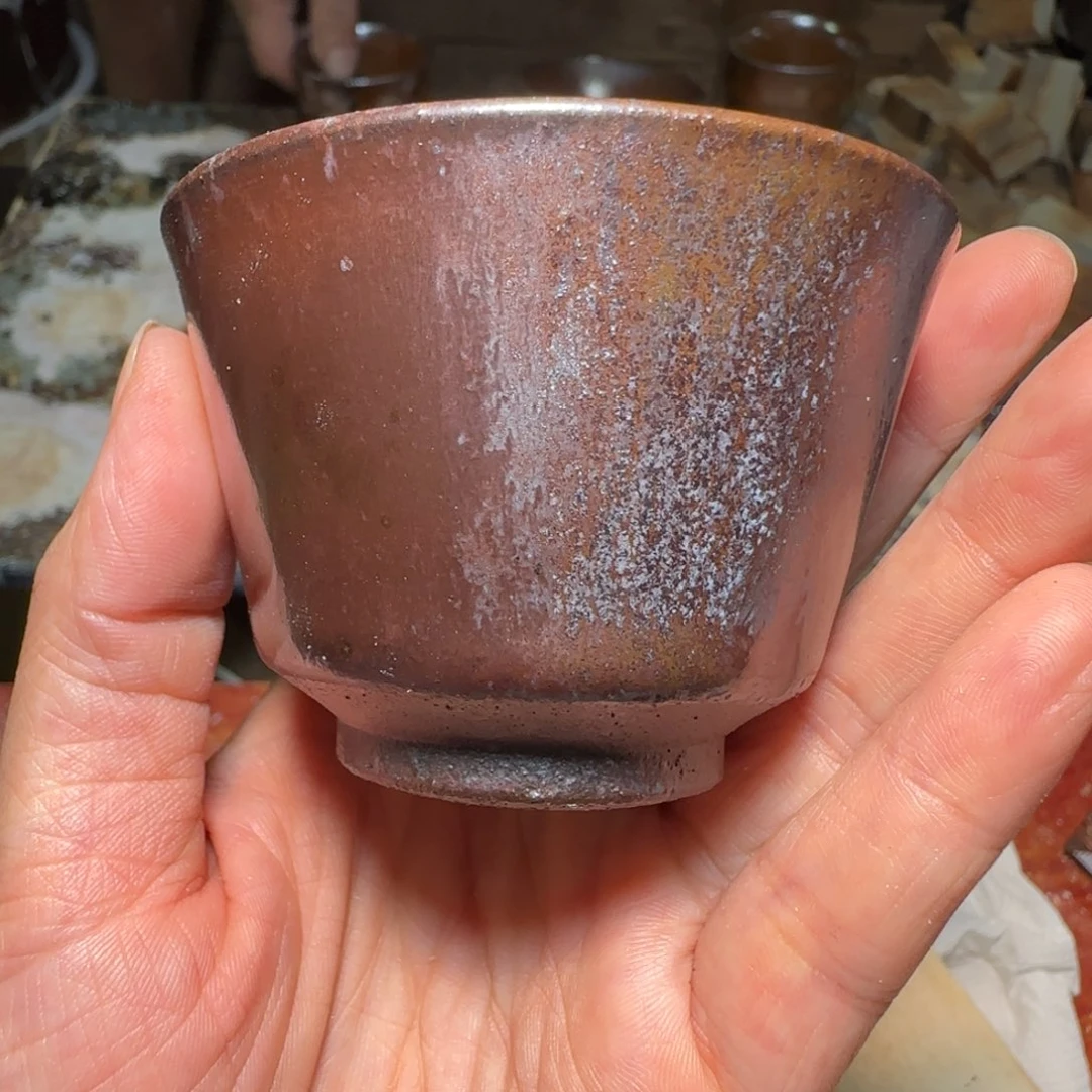 柴烧建盏茶盏茶杯366
