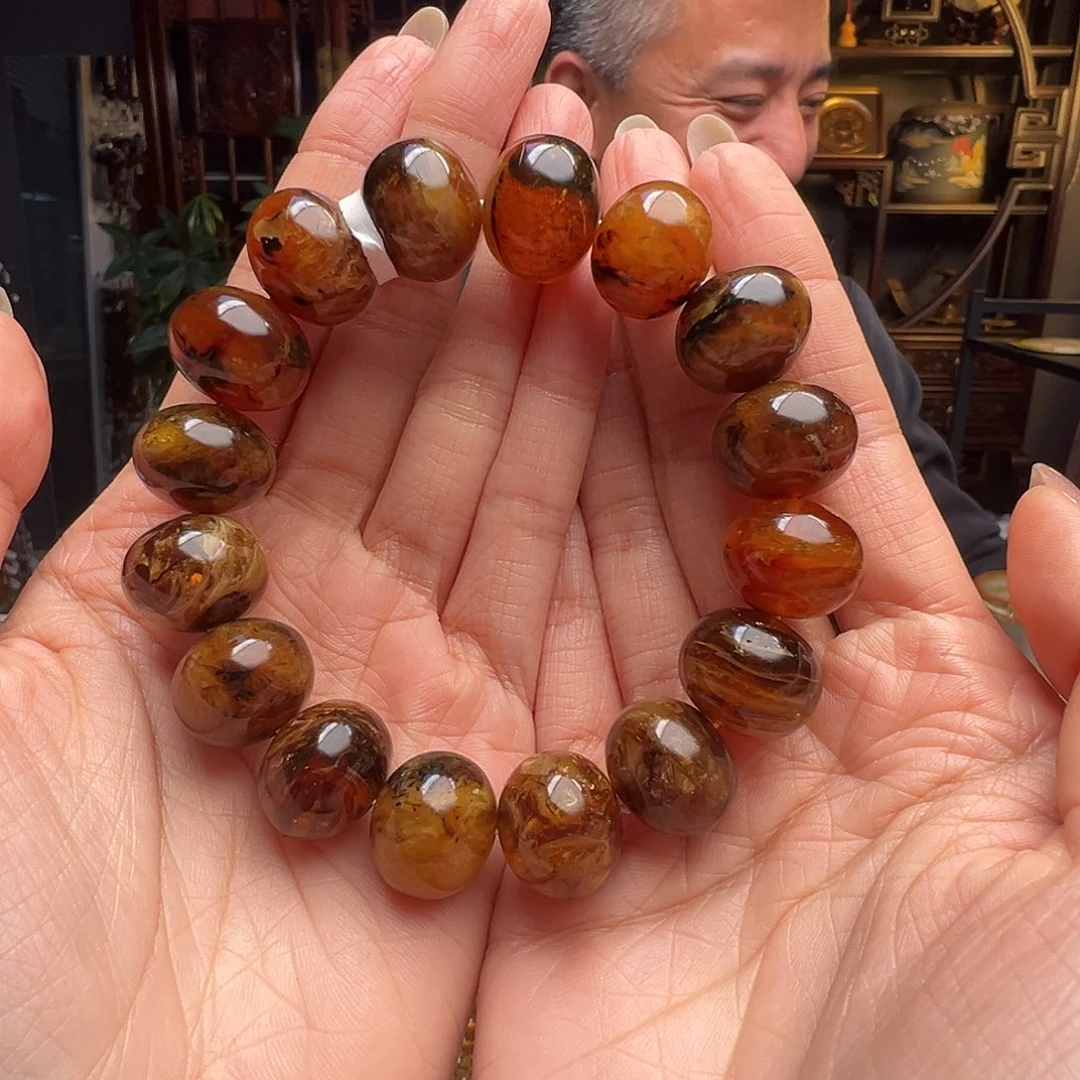 *****琥珀未镶嵌裸石抚顺琥珀10263十七