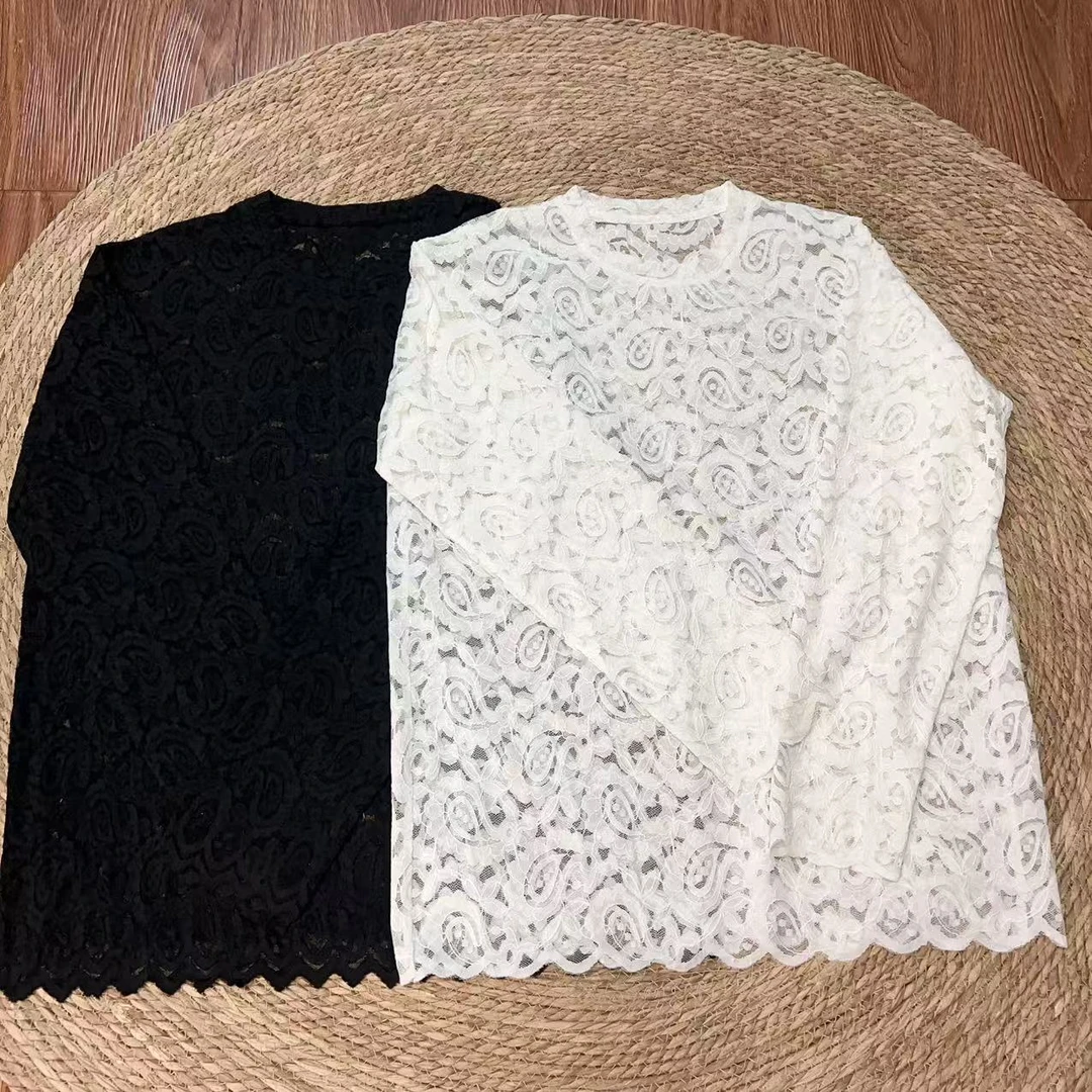 【那尚新品】人手必备叠穿单穿百搭蕾丝上衣