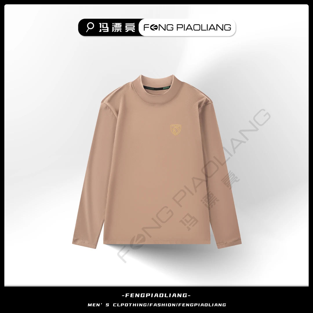 卡【双12专属】887秋冬中领刺绣简约流行保暖舒适休闲德绒打底卫衣