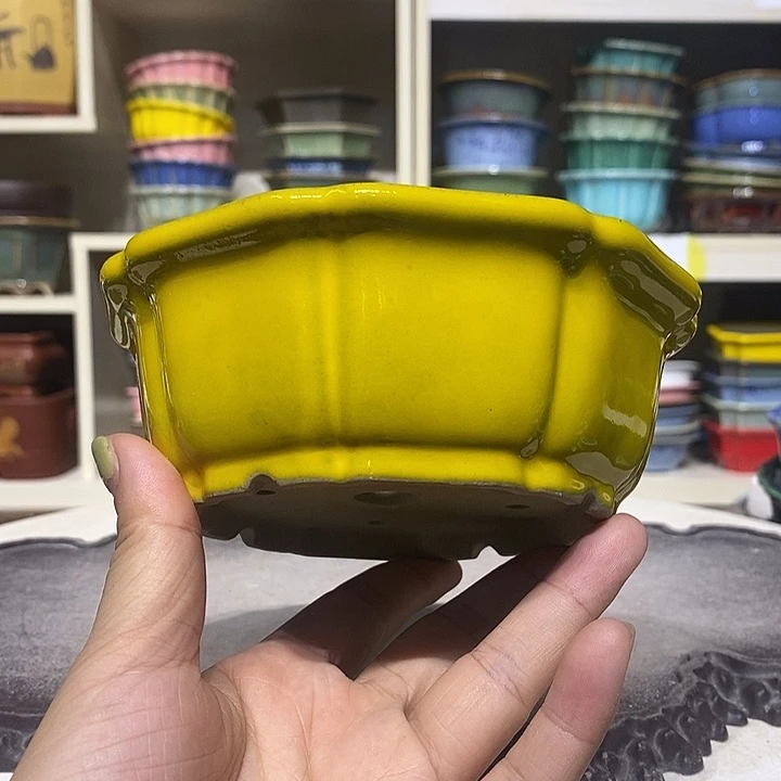 紫砂花盆瑕疵4.5-13。。。