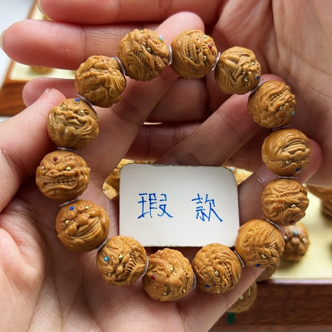 猴头核桃手串瑕款练手