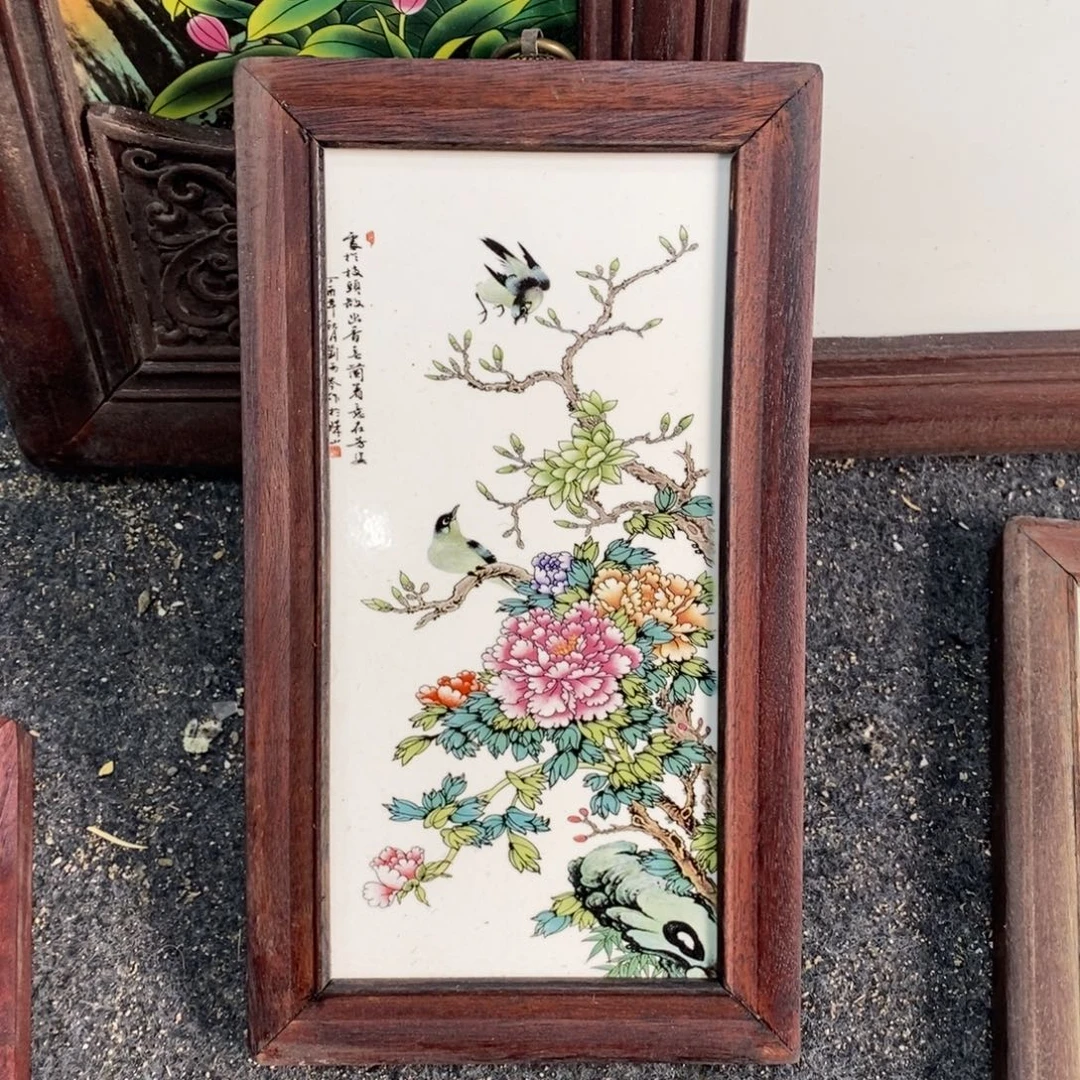 瓷片30*16 景德镇瓷板画柴窑烧制