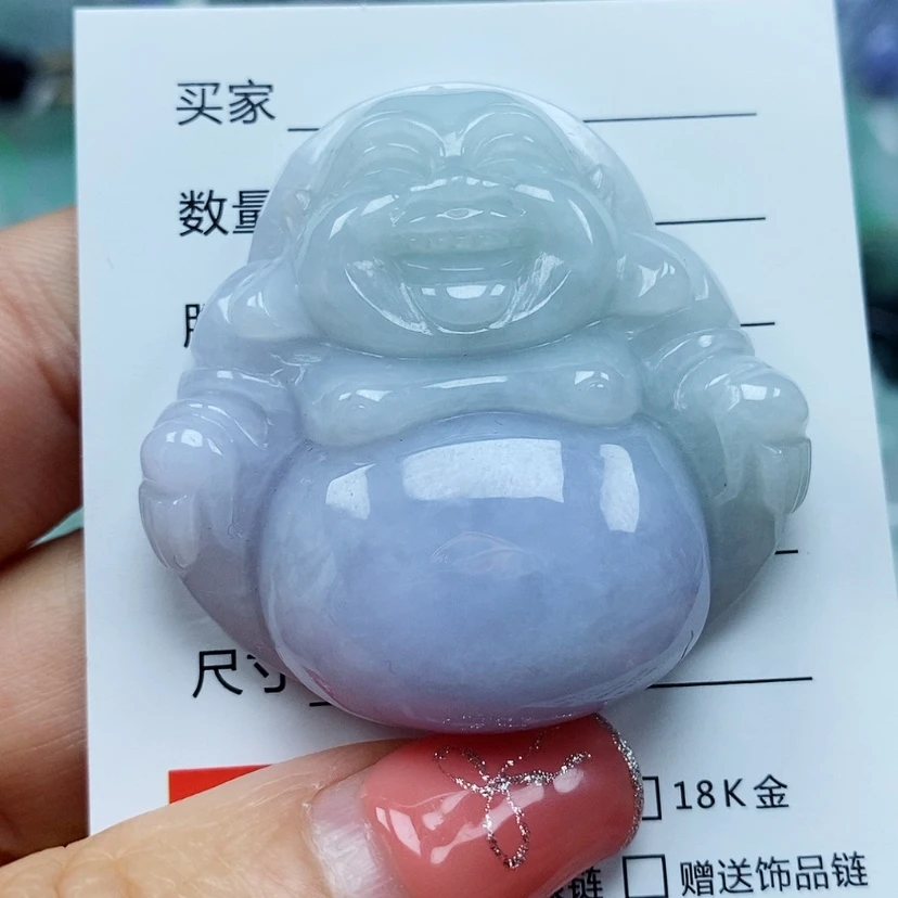 【闪购商品】翡翠颈饰未镶嵌天然翡翠A货佛公