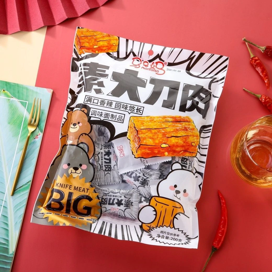 马马妈素大刀肉辣片辣味网红休闲小零食宿舍经典独立小包零食200g