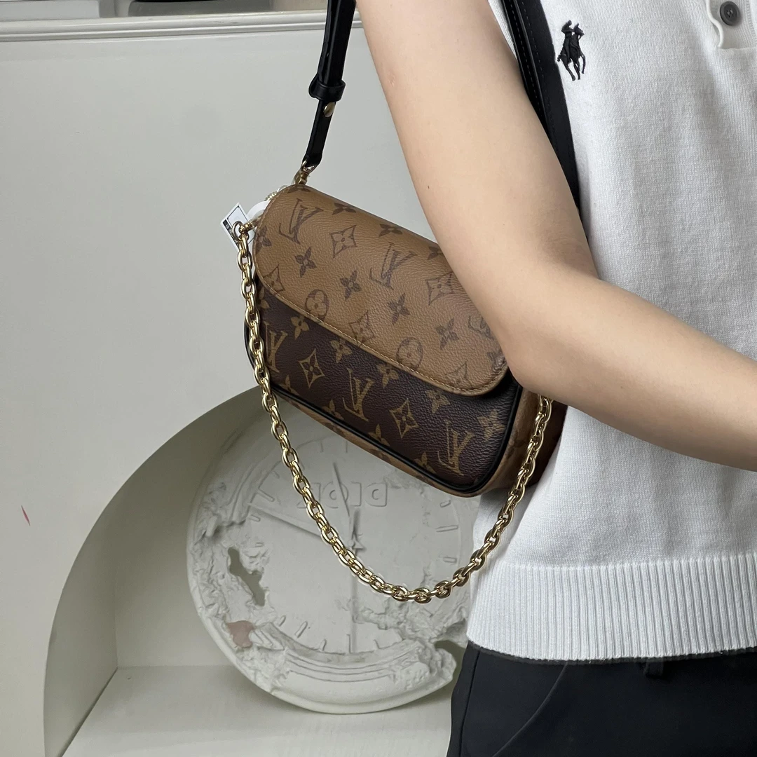 未使用 LouisVuitton/路易威登 ivy拼色老花/优品