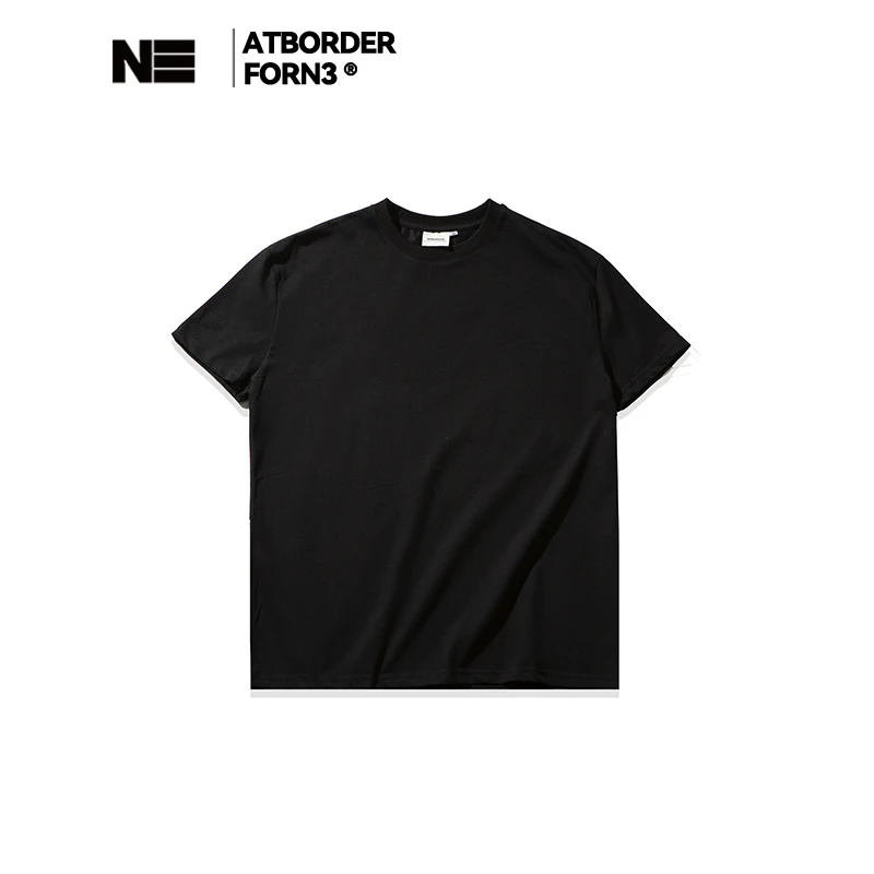 ATBORDER 基础款240g纯色圆领健身短袖sorona防晒凉感夏季T恤男