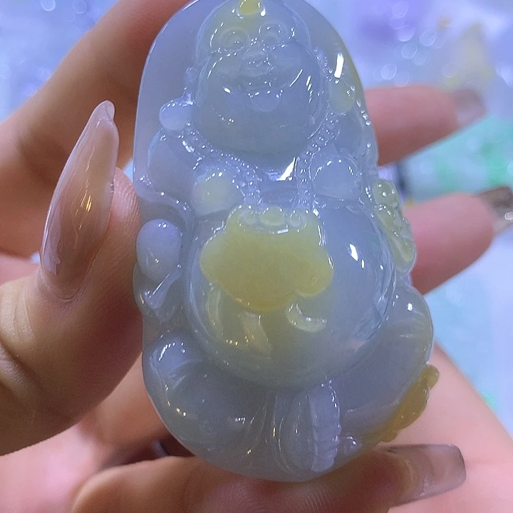 翡翠未镶嵌颈饰天然翡翠A货吊坠