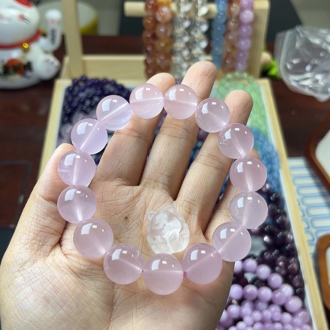 水晶15mm 马粉未镶嵌15mm马粉