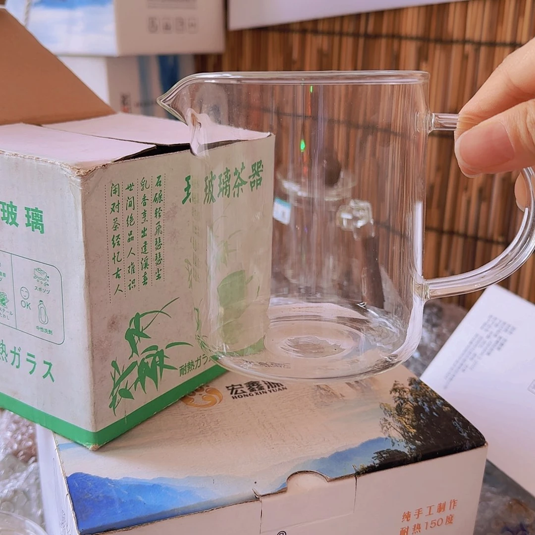 高硼硅玻璃茶水分离款瑕疵直身公杯