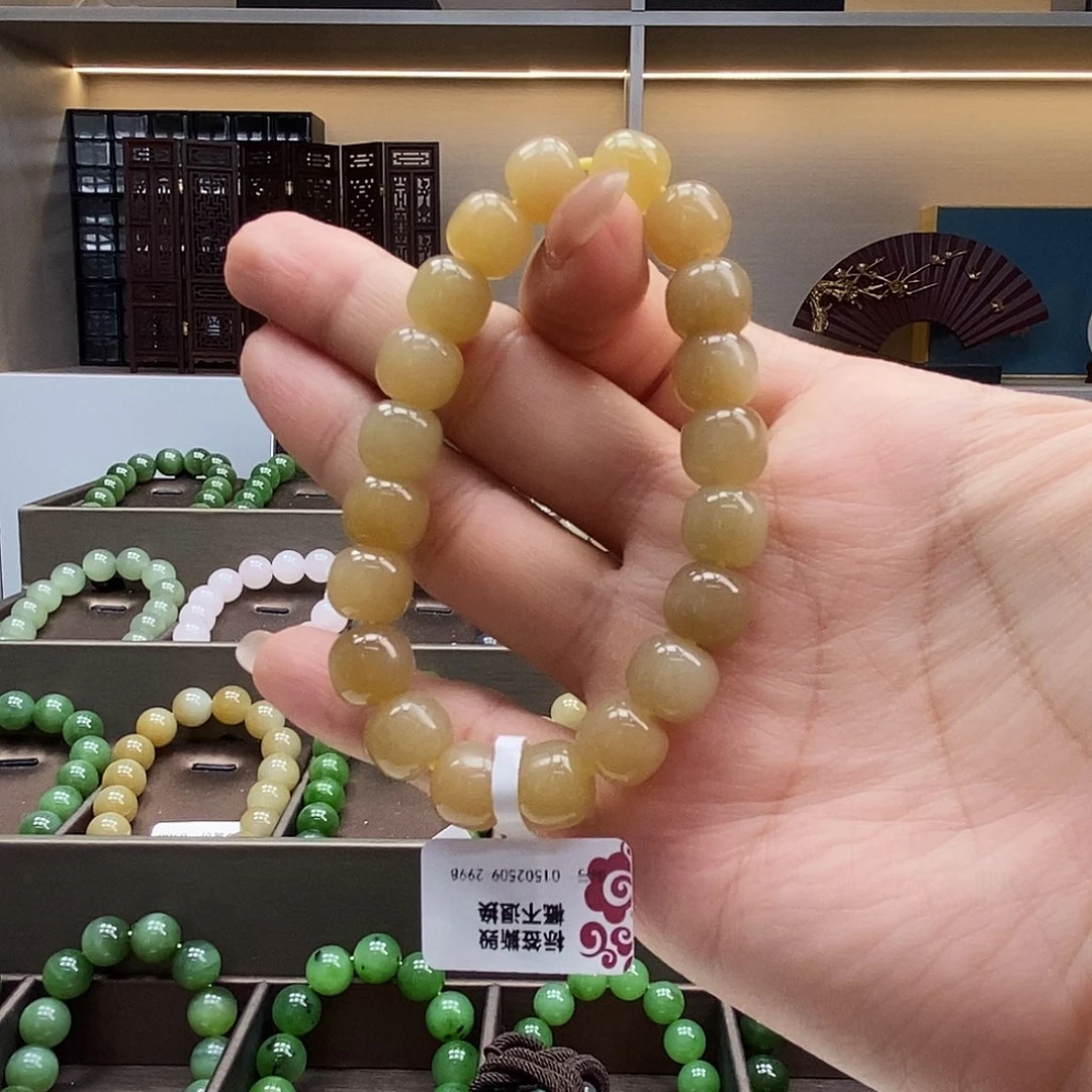 和田玉未镶嵌手串10糖料