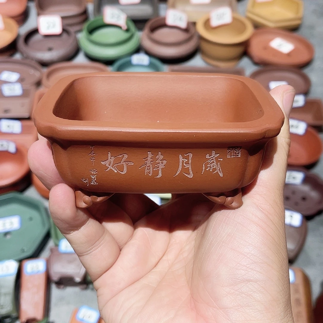 紫砂小盆8.5*7.5*3