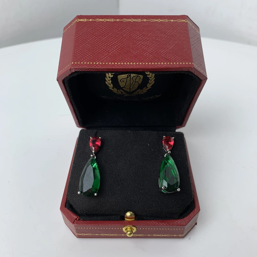 5188【LB.HK】绿 高级感气质耳环