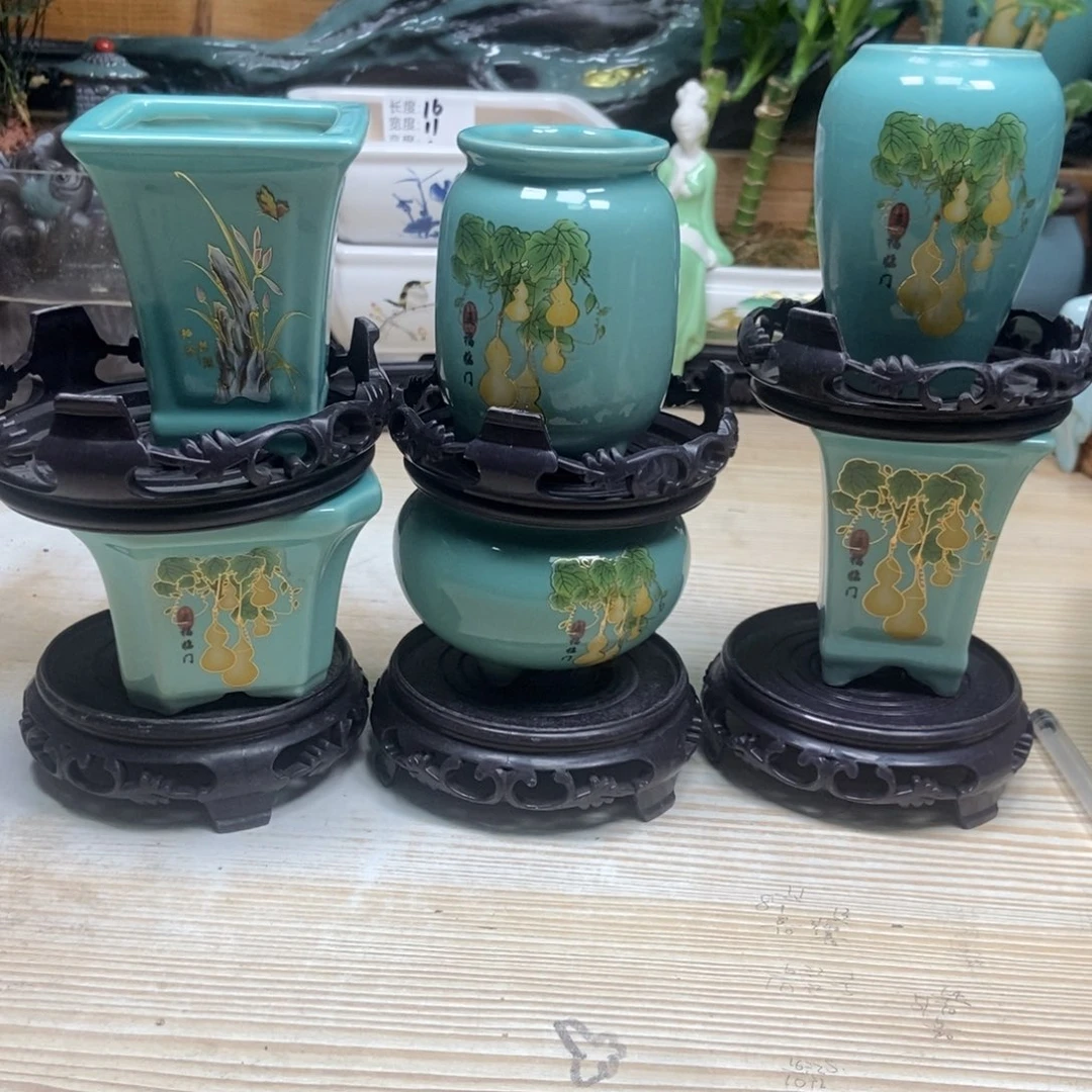 瓷片陶瓷花盆陶瓷艺术