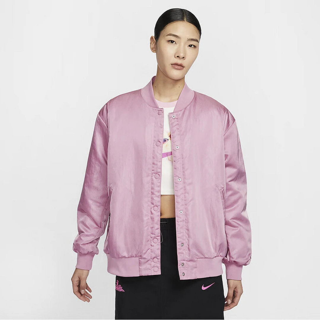 耐克女装2025新款运动休闲单排扣时尚梭织夹克HJ0972-699