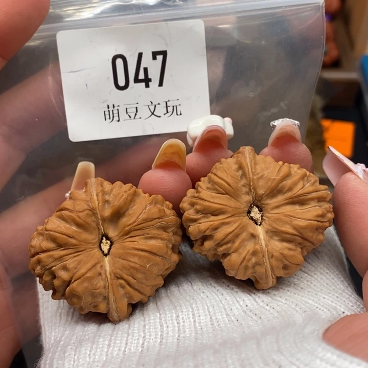把件文玩核桃默认微瑕047平谷凹底36全品