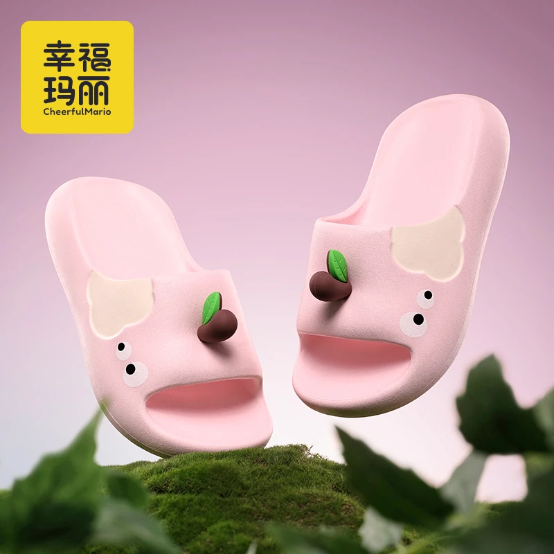 儿童拖鞋女童夏季浴室洗澡凉拖鞋大童卡通EVA踩屎感防滑静音女孩