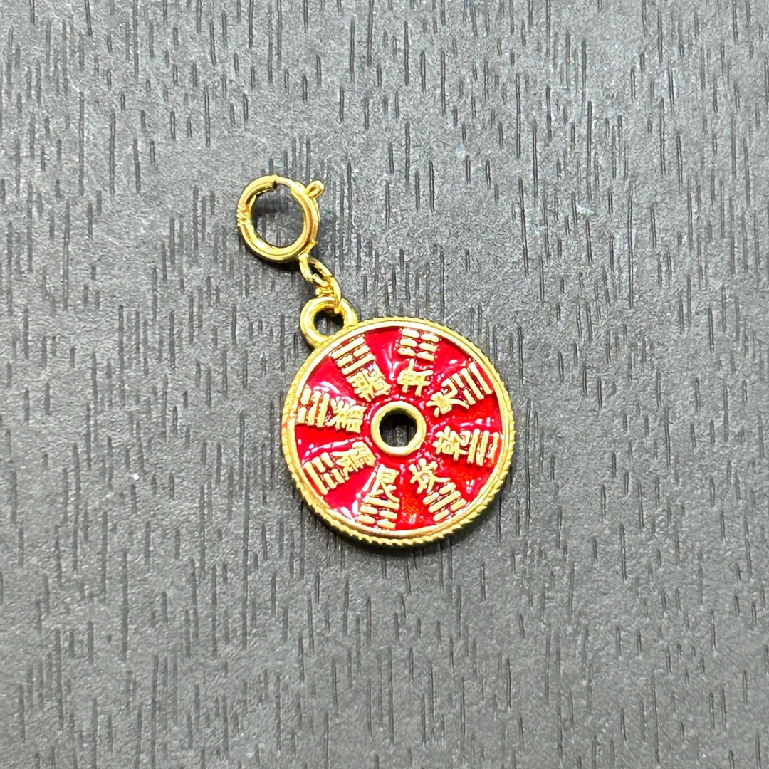 925银银制品 【销冠专享】925银万能扣山鬼八卦牌配件PJ1006