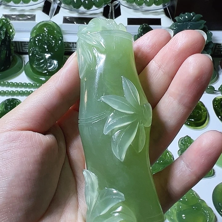 可****蛇纹石玉未镶嵌手把