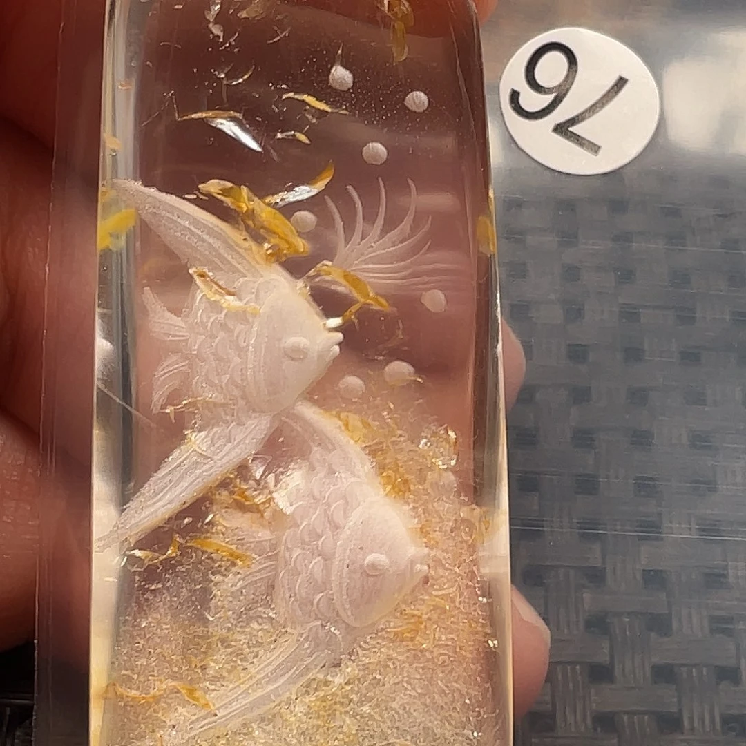 剑***鱼未镶嵌颈饰水晶天然