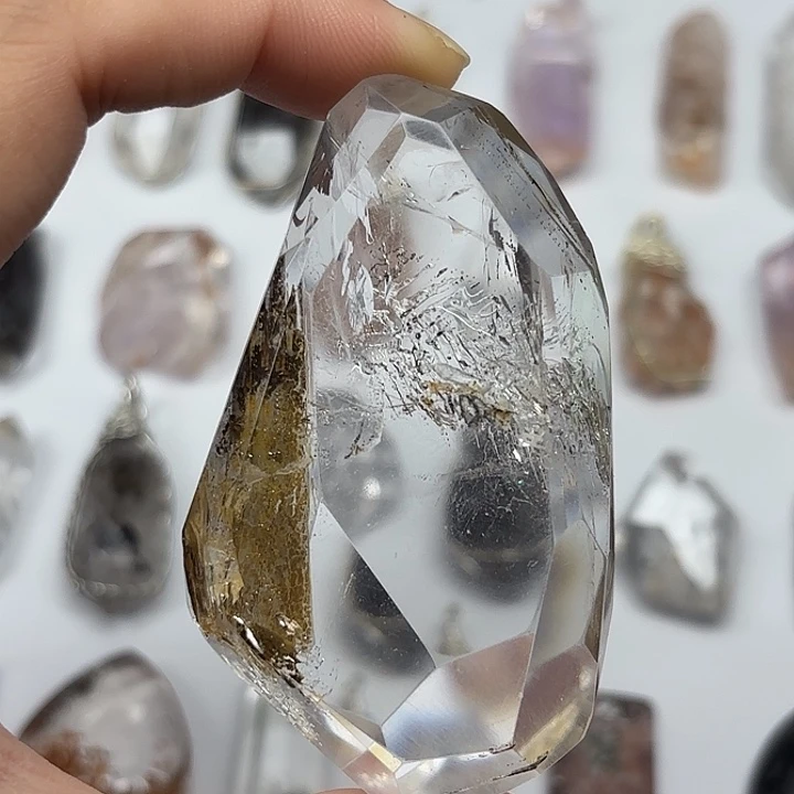 未镶嵌水晶颈饰闪灵钻手握/摆件75mm+